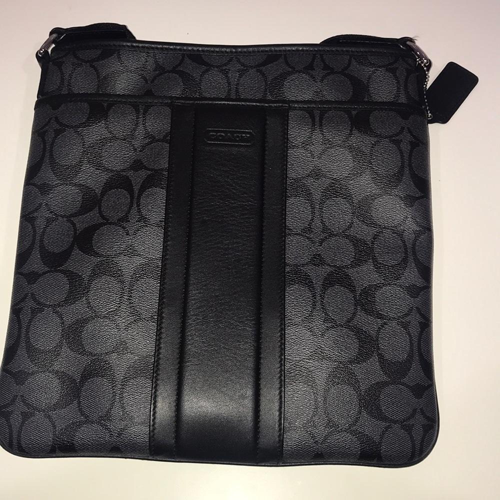 Black Leather Coach Crossbody